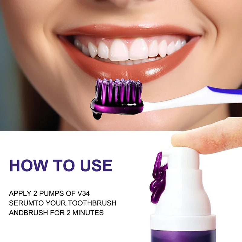 V34 Teeth Whitening Toothpaste 5D Teeth Whitening Stick Oral Hygiene Cleaning Whitening Tool Fresh Breath Teeth Care New