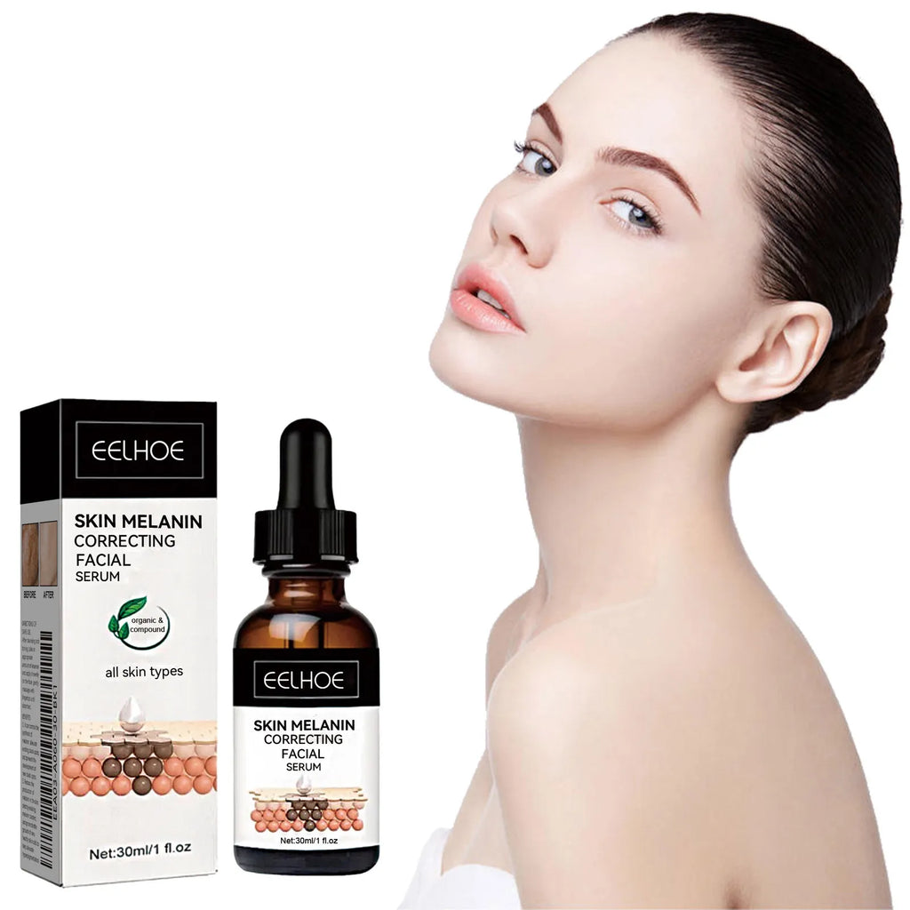 Skin Melanin Correcting Facial Serum Anti Freckles Melasma Dull Skin Nourishing Lighten Melanin Dark Spots Correcting Glow Serum