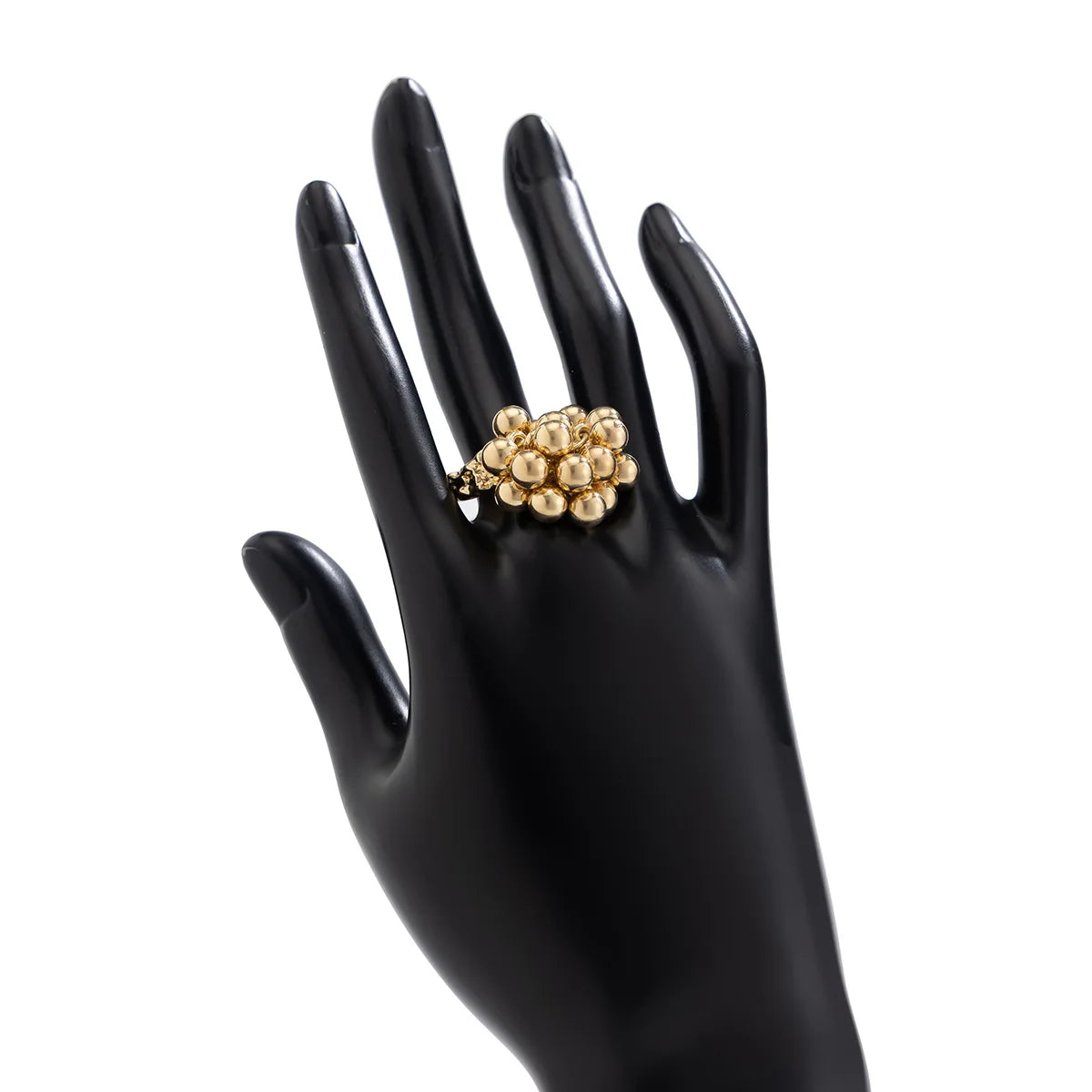 Simple CCB Small Metal Ball Ring for Women Men 2025 Punk Hip Hop Geometric Open Vintage Finger Ring Female Jewelry Gifts